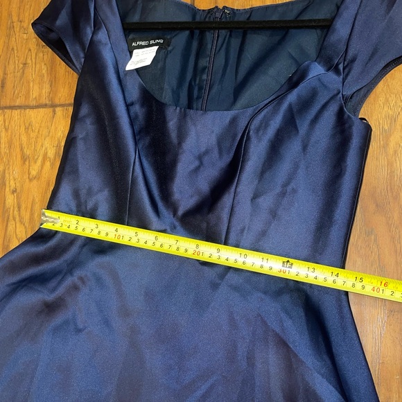 ALFRED SUNG Navy Blue Women's Dress cocktail gown party wedding women’s 8 - Picture 5 of 8